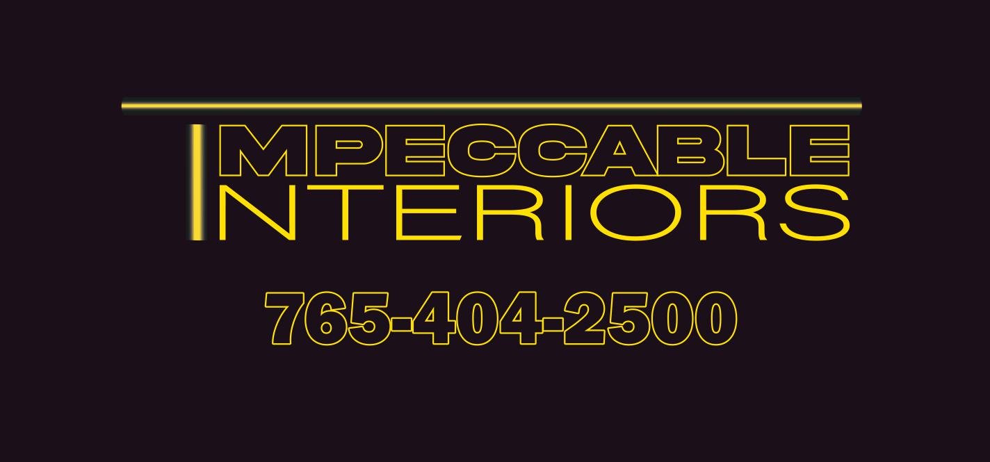 Impeccable Interiors logo with contact number